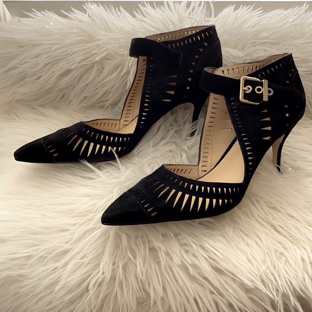 Ivanka Trump Black Suede Doval Pumps, 9.5 🖤